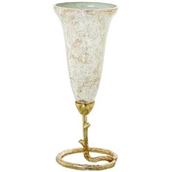 Alexandra House Living Golden Glass Vase 15 x 38 cm