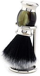 Jag Shaving - Pennello da barba con setole sintetiche, manico in resina - portapennelli