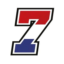 Adesivo NUMERO GARA - Gara Cross Pista Auto Moto Stickers (12 cm, 7, Bandiera Olanda)