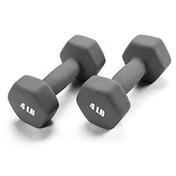 Portzon Gewichten Dumbbells 10 Kleuren Opties Compatibel met Set van 2 Neopreen Halters Set, 1-15 LB, Anti-slip, Anti-Rol, Hex Vorm