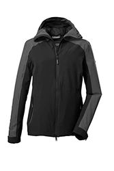 killtec Women's Giacca funzionale/giacca outdoor con cappuccio e ventilazione ascellare KOS 30 WMN JCKT, black, 44, 39226-000