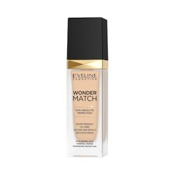 Eveline Cosmetics Wonder Match - Lightweight Nourishing Make-up Foundation with Hyaluronic Acid and Vitamin C & E