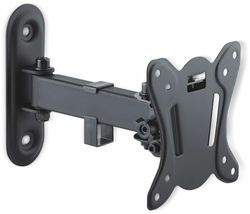 PureMounts FM11-100 Suporte de parede para TV com 33-69 cm (13-27"), VESA: 100 x 100, inclinável: 3°/-12°, orientável +/-90°, distância da parede: 65-200 mm, carga máxima: 25 kg, preto