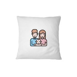 Bona Basics Funda de Almohada Decorativa, poliéster, Blanco 1, 45 x 45 cm