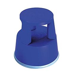 2Work Plastic Step Stool with Non-Slip Rubber Base 430mm Blue T7/Blue 2W05000