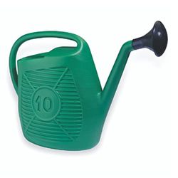 Ecoplast 10 liter, trädgårdsvattenkanna av plast, grön, 10 l