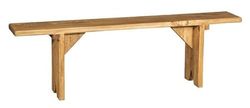 Biscottini - Banco de Madera Maciza de Tilo con Acabado Natural Fabricado en Italia, 160 x 25 x 50 cm (Largo x Ancho x Alto) – Banco de Madera – tamaño Mediano – Madera Maciza – Acabado Natural