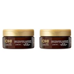 CHI Argan Oil Plus Moringa Rejuvenating Masque, 237 ml (Pack of 2)
