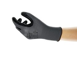 Ansell Edge 48-128 Guantes de Trabajo de Seguridad, Protección Mecánica, Talla 10 (XL), Negro (12 Pares)