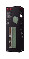 AEG AKITW2 Decor Kit, Fits AX5 & AX7 Air Purifier, Recycled Premium Textile Front, Vegan PU Leather Handle, Ash Wooden Feet, Green