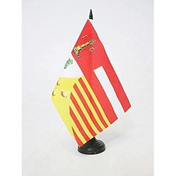 AZ FLAG Bandera de Mesa de la Provincia DE LIEJA 21x14cm - BANDERINA de DESPACHO DE LIÈGE 14 x 21 cm