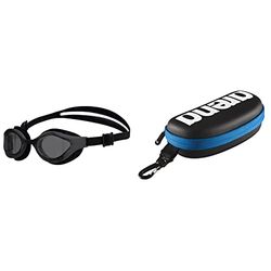 ARENA Gafas Air-Bold Swipe Black natación, Adultos Unisex, Smoke/Smoke (Multicolor), Talla Única 000001E048-507 Estuche para Gafas de natación, Unisex Adulto, Negro/Blanco, Universal