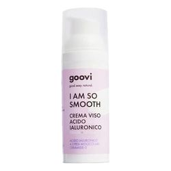 GOOVI I Am So Smooth Hyaluronic Acid Crème hydratante pour le visage avec triple acide hyaluronique et céramides, raffermit et raffermit la peau, 50 ml