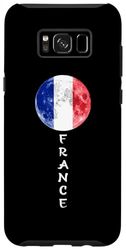 Coque pour Galaxy S8+ Drapeau France Lune Fierté Drapeau Français Racines France Souvenir