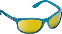 Cressi Rocker Floating Óculos de sol desportivos flutuantes com estojo rígido, unissexo para adultos, água-marinha/lentes espelhadas laranja, tamanho único