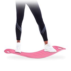 Relaxdays twist trainer, balans oefeningen, tot 150 kg, balanstrainer, lichaamstraining, balance board, felroze