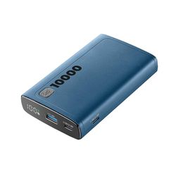 Cellularline - Elite 10000 - Caricabatteria Portatile - Capacità di 10000mAh - +72 ore di ricarica extra - 1xUSB OUTPUT: 18W Adaptive Technology - 2xUSB-C INPUT: 18W/ OUTPUT: 20W PD - Blu