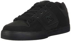 DC Shoes Homme Pure-Shoes for Men Chaussures de Skateboard, (Black/Pirate Black), 52 EU