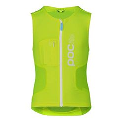 POC POCito VPD Air Vest Casco de esquí para niños, Fluorescent Yellow/Green, S