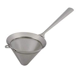 PIAZZA - Colino in Acciaio Inox Conico 14 Cm - Setaccio da Cucina a Cono Liquidi e Alimenti (Spremute, Frullati, Sughi, Salse, Creme, Farina, Pasta, Riso) Aggiungilo al tuo Set Utensili da Cucina