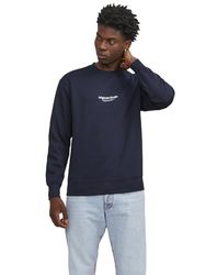 JACK & JONES Sweatshirt voor heren, ronde hals, sky captain, XL