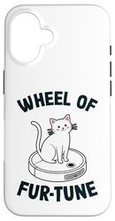 Wheel Of Fur-Tune Robot Vacuum Cleaner Funny Cat Case for iPhone 16