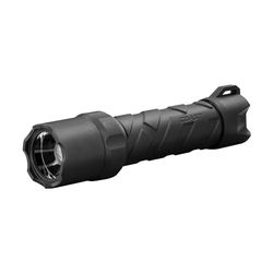 Coast Polysteel 600 710 Lumen Waterdichte Pure Beam Focusing LED Zaklamp met Twist Focus en Roestvrij Staal Kern, Zwart
