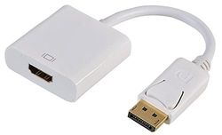 Pro Signal PSG04060 DisplayPort Male-to-HDMI Female Adaptor, White
