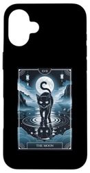 The Moon Tarot Cat -Mystical Black Cat with Celestial Design Case for iPhone 16 Plus