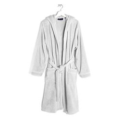 Caleffi Accappatoio in Cotone Bianco Gim - 64333, M-L