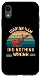 Carcasa para iPhone XR Jamón Ibérico Retro No Hizo Nada Malo Jamón Ibérico Vintage