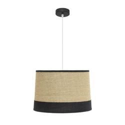 Suspension - Lampe suspendue type sac, design noir, dimensions de 40 x 40 cm, base E27, idéale pour éclairer des espaces modernes