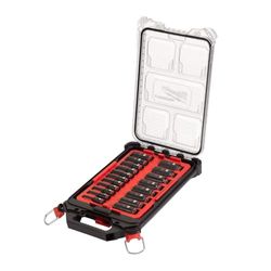 Milwaukee Shockwave 4932480943 Jeu de 16 douilles de frappe 1/2" de long dans un emballage