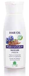 PuraNatura Capelli - Olio di Lino Trattamento Pre-Shampoo, 200 ml