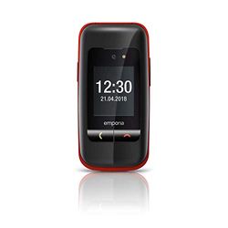 Emporia One Black/Red 2.4" Easy To Use Clamshell 2G – official UK and Ireland version