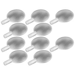 cyclingcolors 10x Squeak Riparazione per Giochi Cani Sostituzione Giocattolo Plastica Trasparente Animali Domestici, Ø45mm