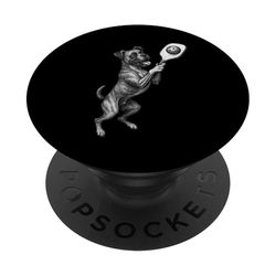 Amante de los perros bóxer que juega al pickleball PopSockets PopGrip Adhesivo