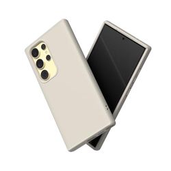 RhinoShield Funda Compatible con [Galaxy S24 Ultra] | SolidSuit - Funda con Tecnología de Absorción de Golpes - Resistente a Impactos de más de 3.5 Metros -Beige Arena
