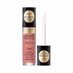 Eveline Cosmetics Wonder Match - Rouge à lèvres liquide et rouge à lèvres - Formule hydratante multifonction avec squalane, peptides, collagène végétalien et niacinamide - 3 teintes