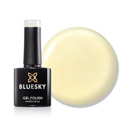 Bluesky Jelly Gel Nail Polish 10ml, Vanilla Eclair - CHU03, Sheer Yellow Gel Nail Polish for 21 Day Manicure, Requires Curing Under LED UV Nail Lamp