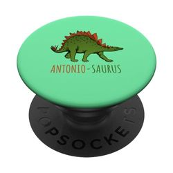 Antonio Name Ragazzo Dinosauro Stegosauro Personalizzato PopSockets PopGrip Intercambiabile