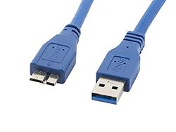 Lanberg CA-US3M-10CC-0018-B USB 3.0 A-stekker naar USB Micro-B stekker kabel, 1,8m blauw