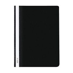 Herlitz-Cartellina piatta 976480, Din, formato A4, colore: nero