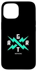 Light Teal Aqua Regret Nothing Light Teal Aqua Graphic Case for iPhone 15