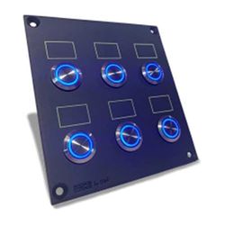 DISEÑOS Y TECNOLOGIA, S.A. Nuevo 2024-PLACA Mount med 4 knappar + 2 INTERRUPTORES, NPE-725 Other, Multifärg, One Size