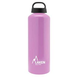 LAKEN Klassieke aluminium fles, 1 l, perfect voor sport, sportschool en outdoor-avonturen, herbruikbaar en recyclebaar voor berg, camping, fiets en school