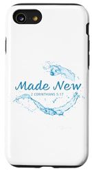 Custodia per iPhone SE (2020) / 7 / 8 Made New in Christ Jesus: Christian Faith Baptism 2 Cor 5:17