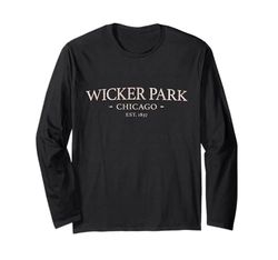 Wicker Park Chicago - Simple Wicker Park CHI IL Maglia a Manica