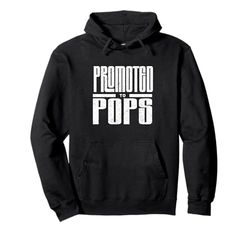 Promosso a Pops New Grandpa Annuncio per Baby Reveal Felpa con Cappuccio