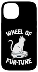 Wheel Of Fur-Tune Cat On Robot Vacuum Cleaner Cat Case for iPhone 14
